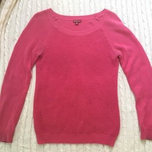 Dark pink knit sweater